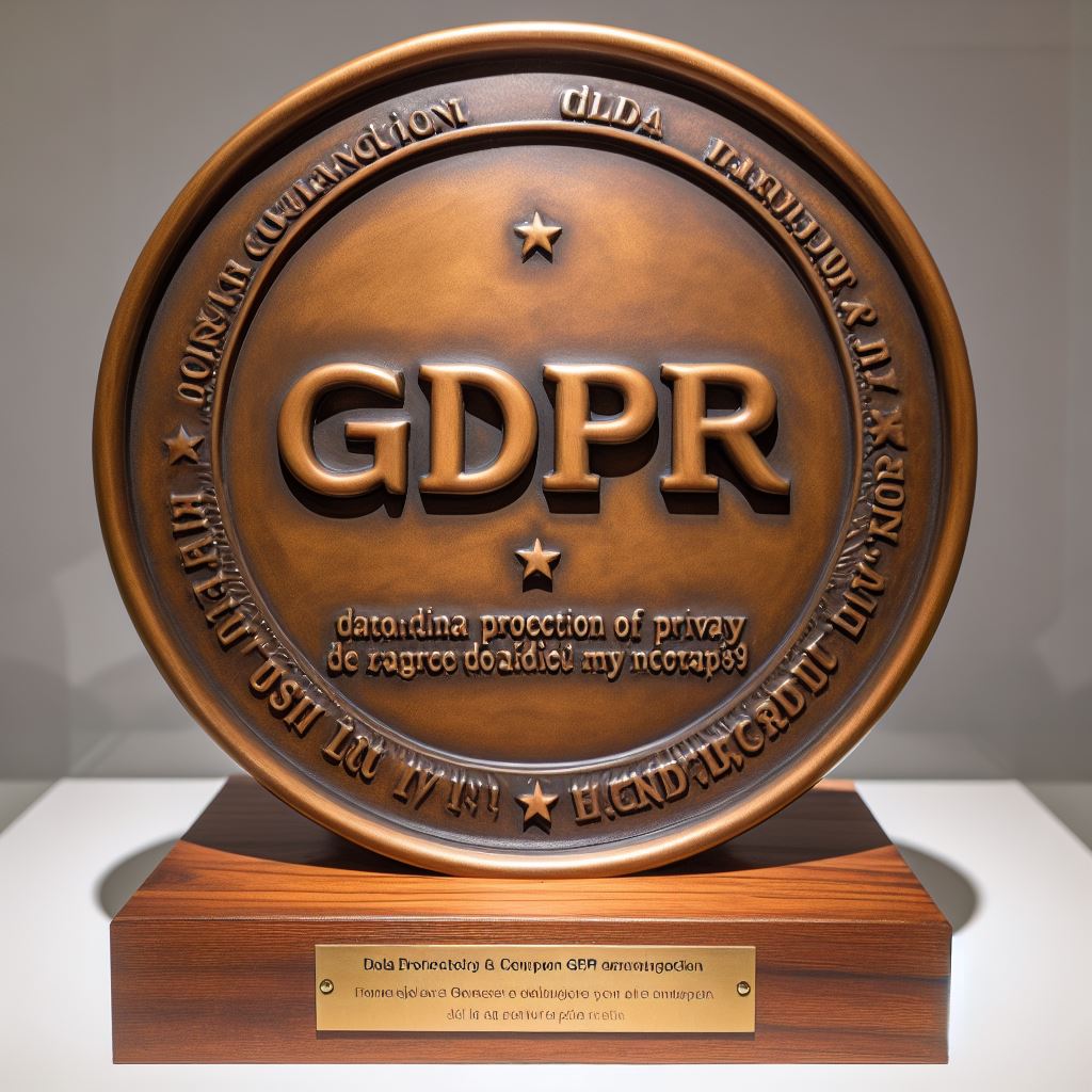 GDPR Data Protection plaque